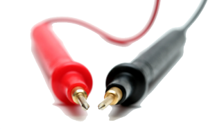 Messspitzen eines digitalen Multimeters
